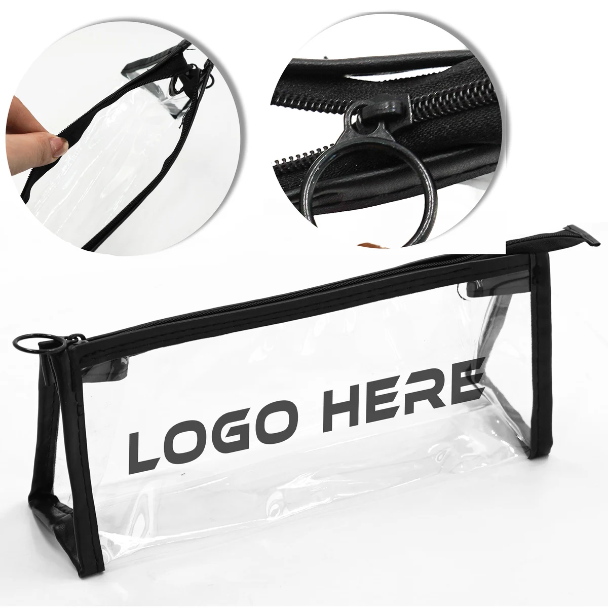 MOQ 50 Travel Toiletry Bag PVC Cosmetic Organizer Waterproof 1