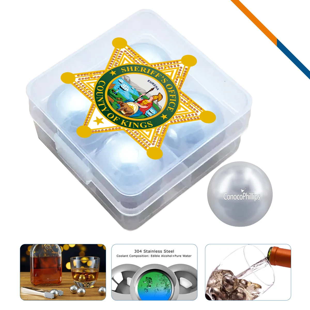 Field Stainless Steel Ice Ball 1