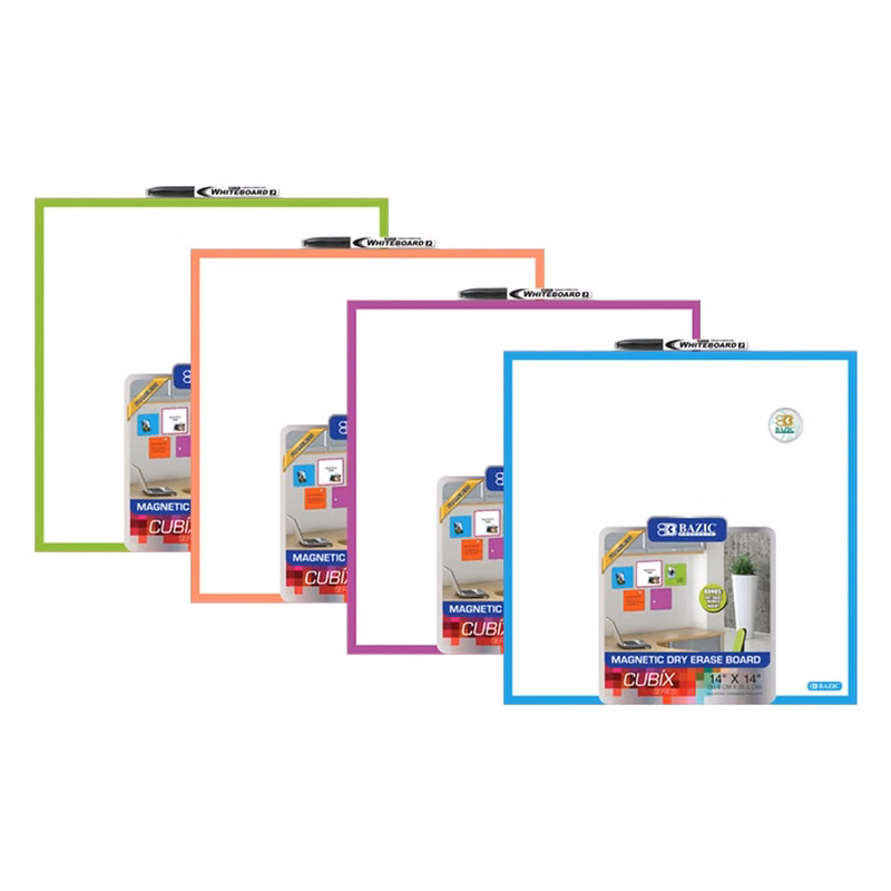 Magnetic Dry Erase Tiles - Marker Included Assorted Colors