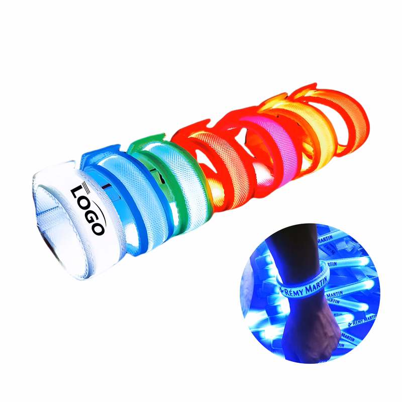 Customizable LED Light-Up Wristband for Branding