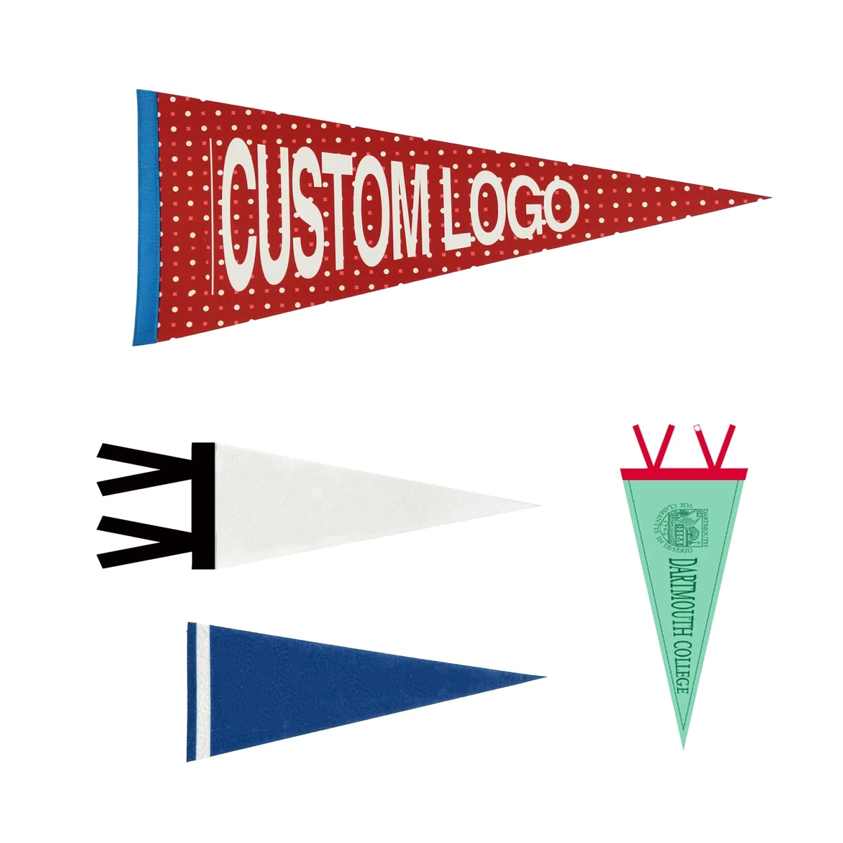 7.8" x 17.7" Full Color Felt Pennant 1