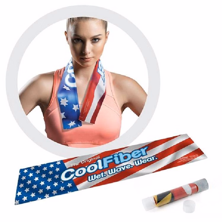 Classic CoolFiber Active Cooling Towel - Full Bleed (7"x 33")