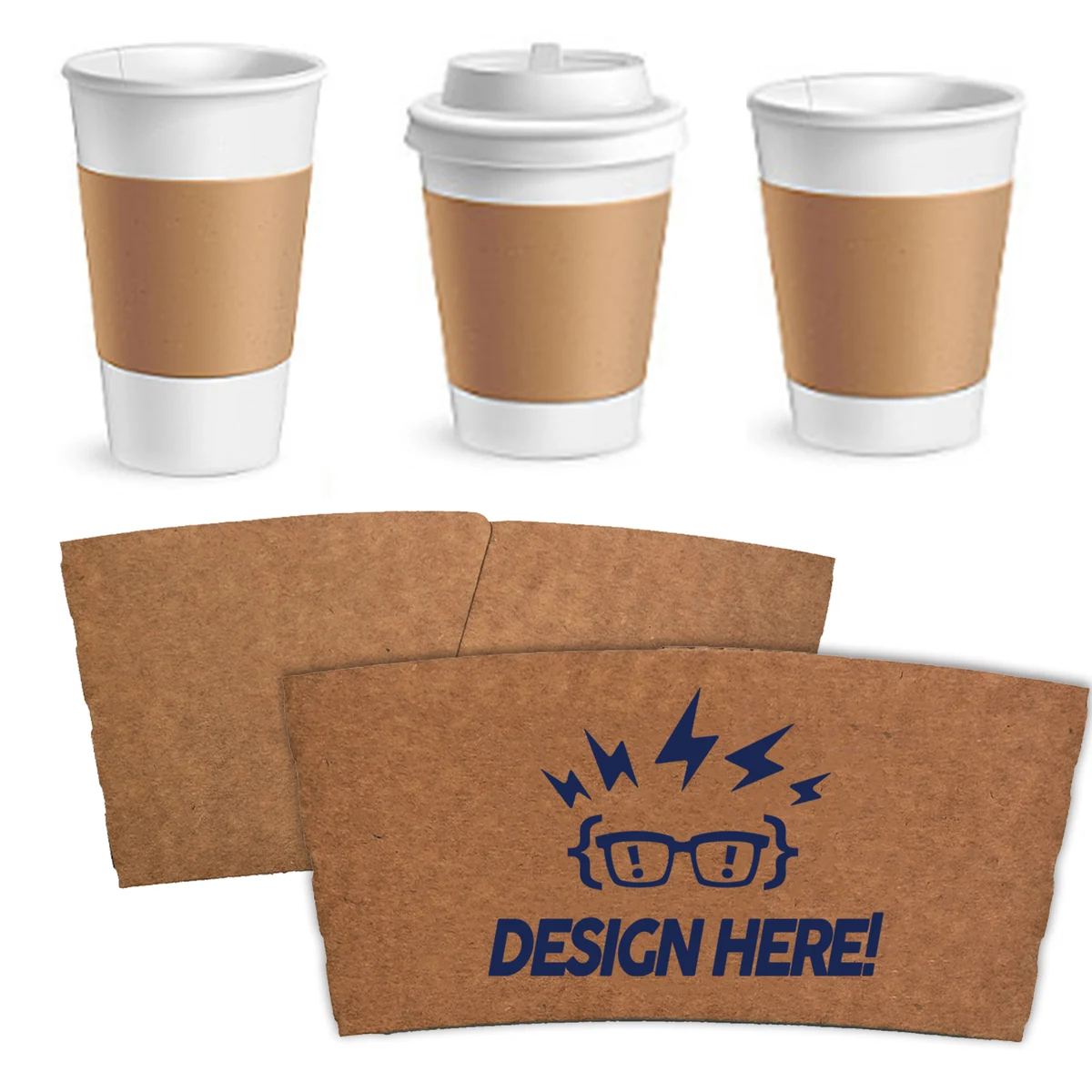 Printed Coffee Sleeves for 12?C16oz Cups 1