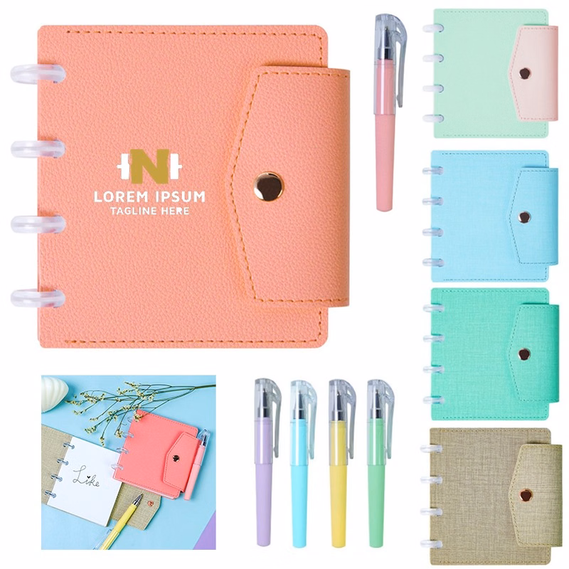 Leather Mini Notepad And Pen
