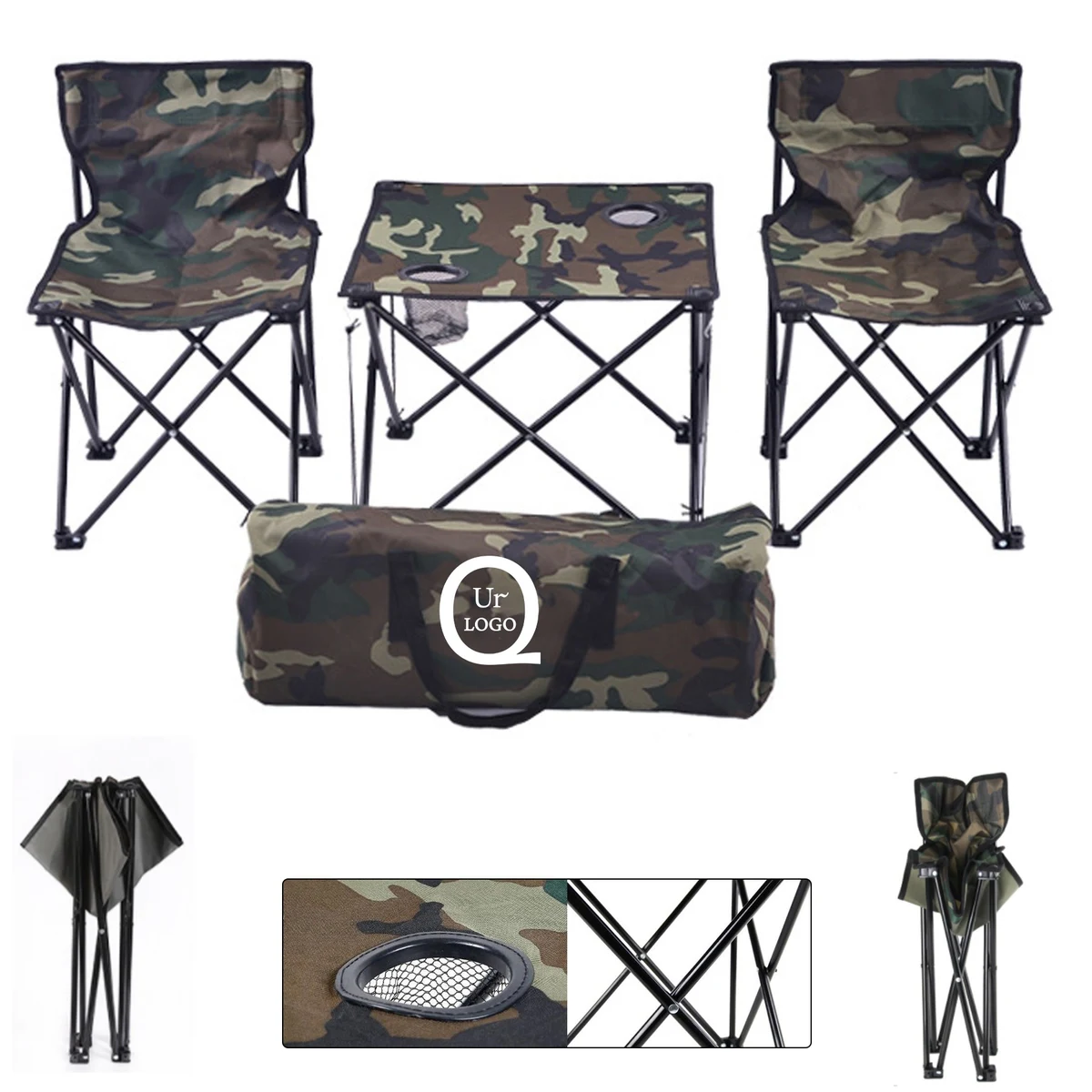 Camouflage Folding Table And Chair Set 1