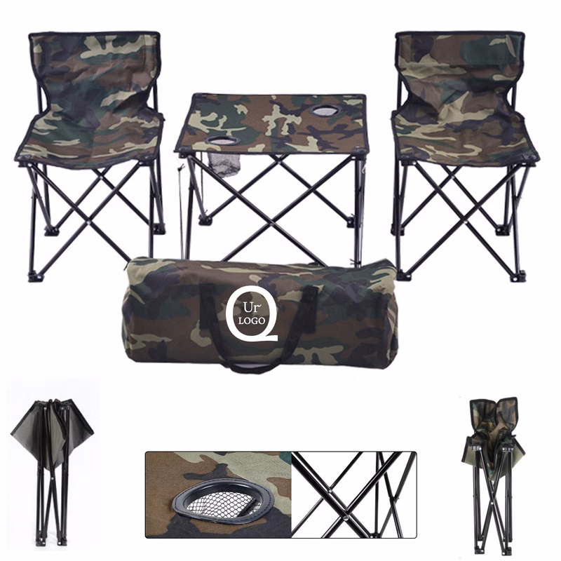 Camouflage Folding Table And Chair Set