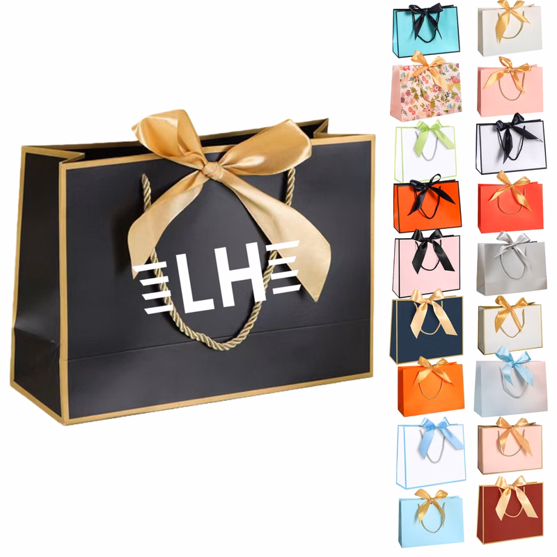 Paper Gift Bag With Bow
