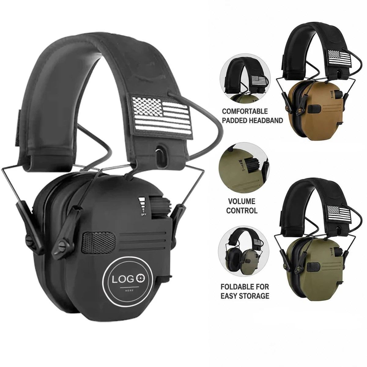 Tactical Electronic Shooting Earmuffs 1