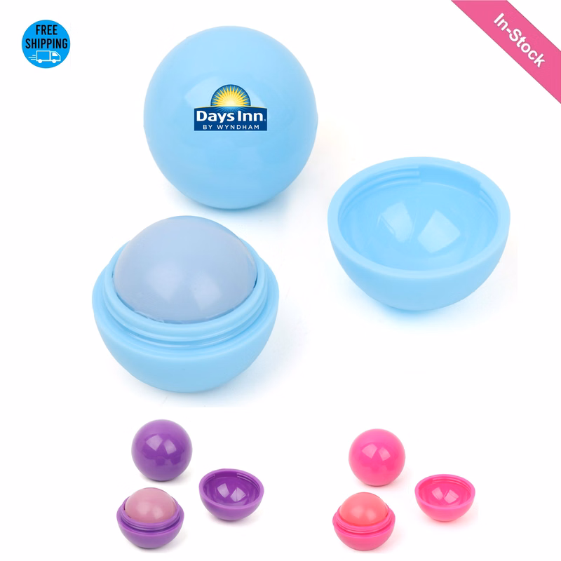 3 Fruity-flavors Lip Balm Ball with Moisturizer