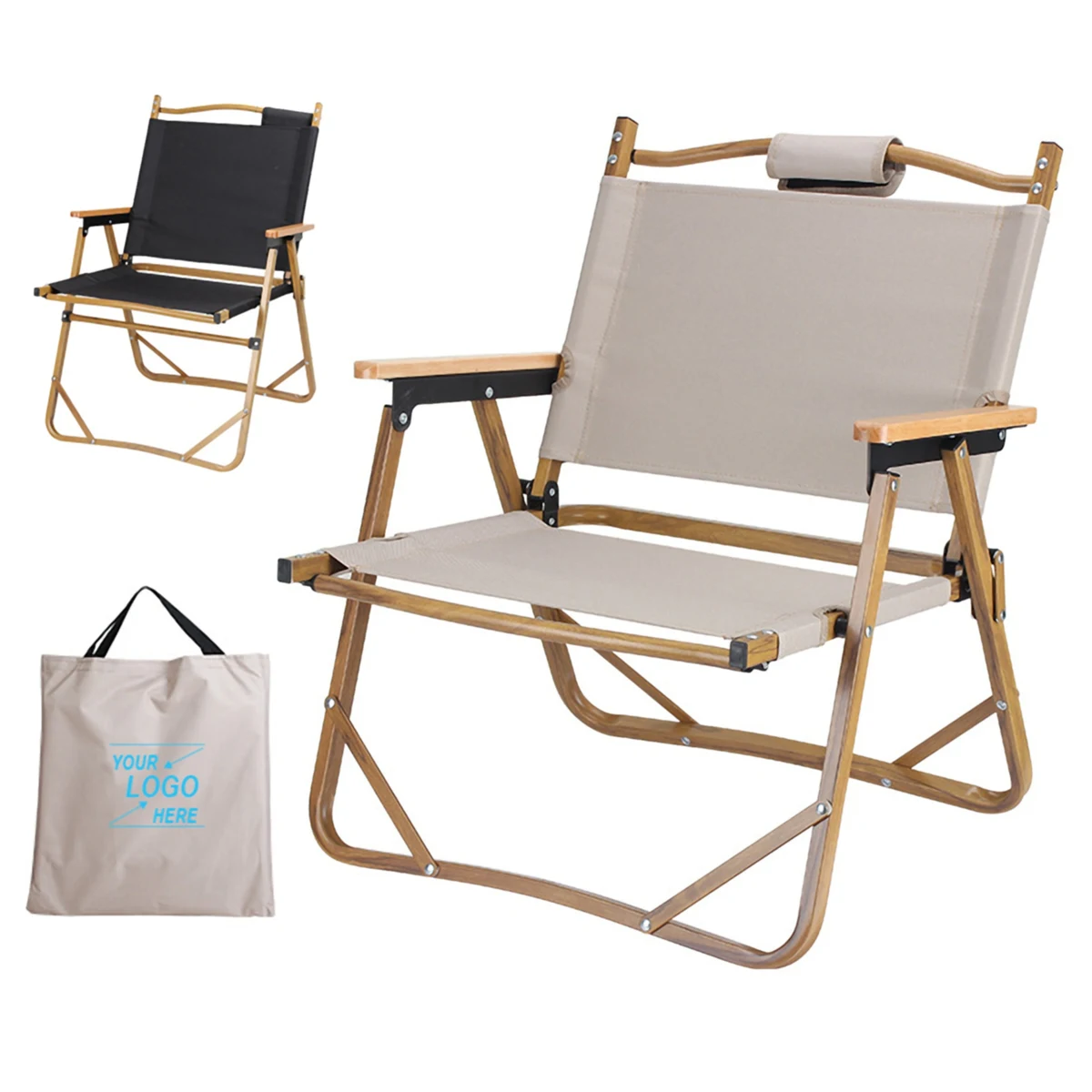 Portable Folding Camping Chair w/Travel Carry Bag 1