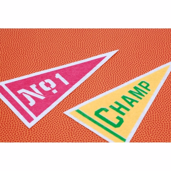 12" x 30" Acrylic Felt Pennant with Wood Pole - Class A