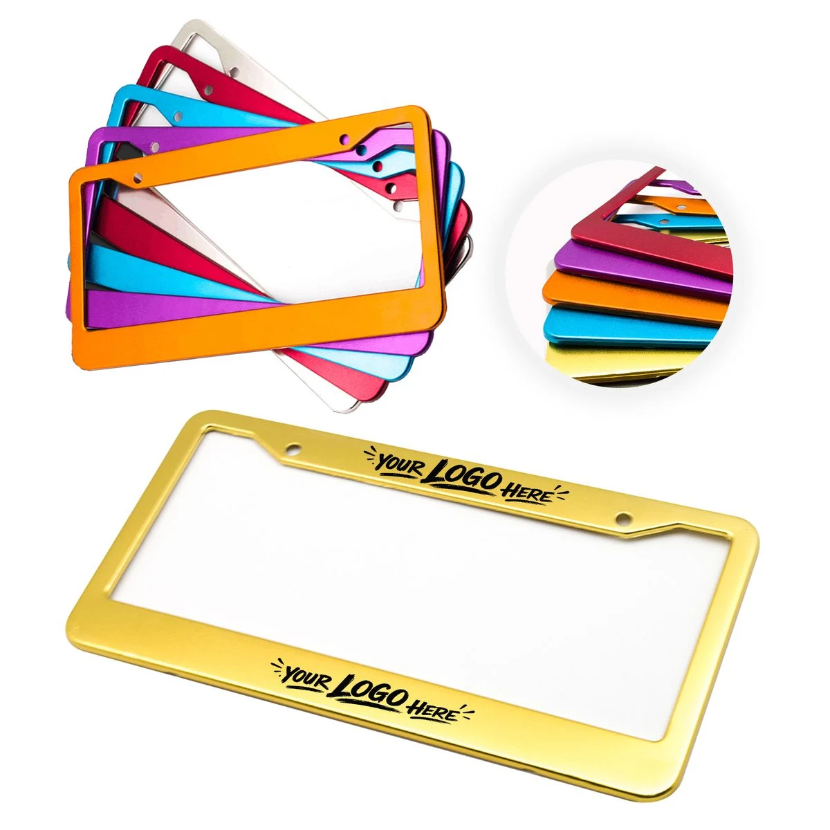 Rustproof Aluminum License Plate Frame Universal Fit 1