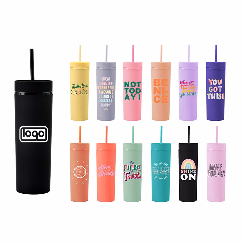 Matte Pastel Colored Acrylic Tumbler