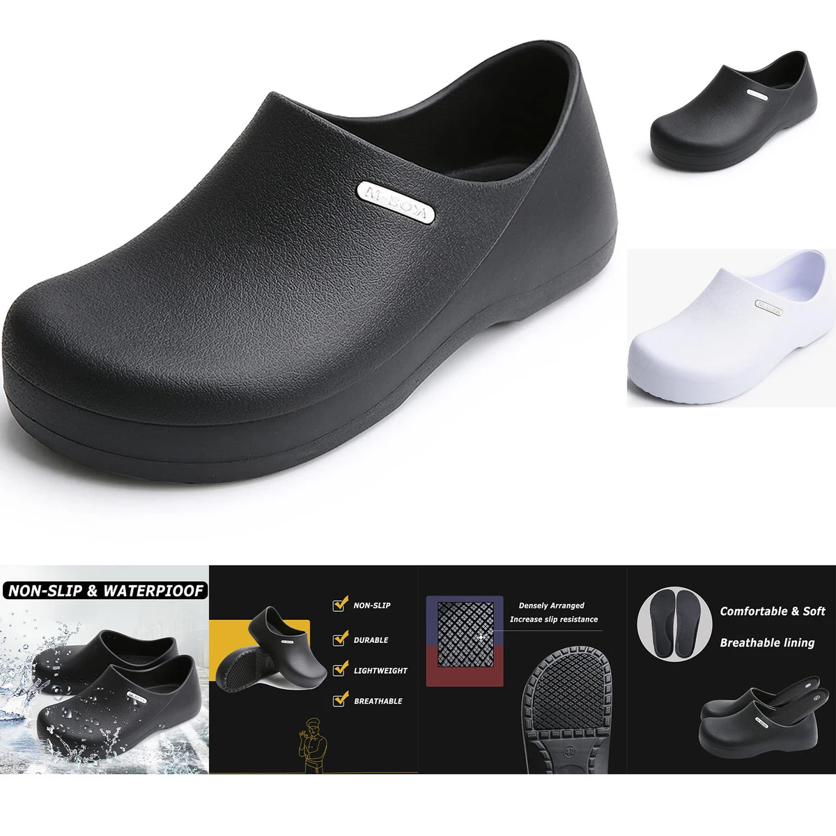 Mens Womens Non Slip Work Shoes Chef Shoes 1