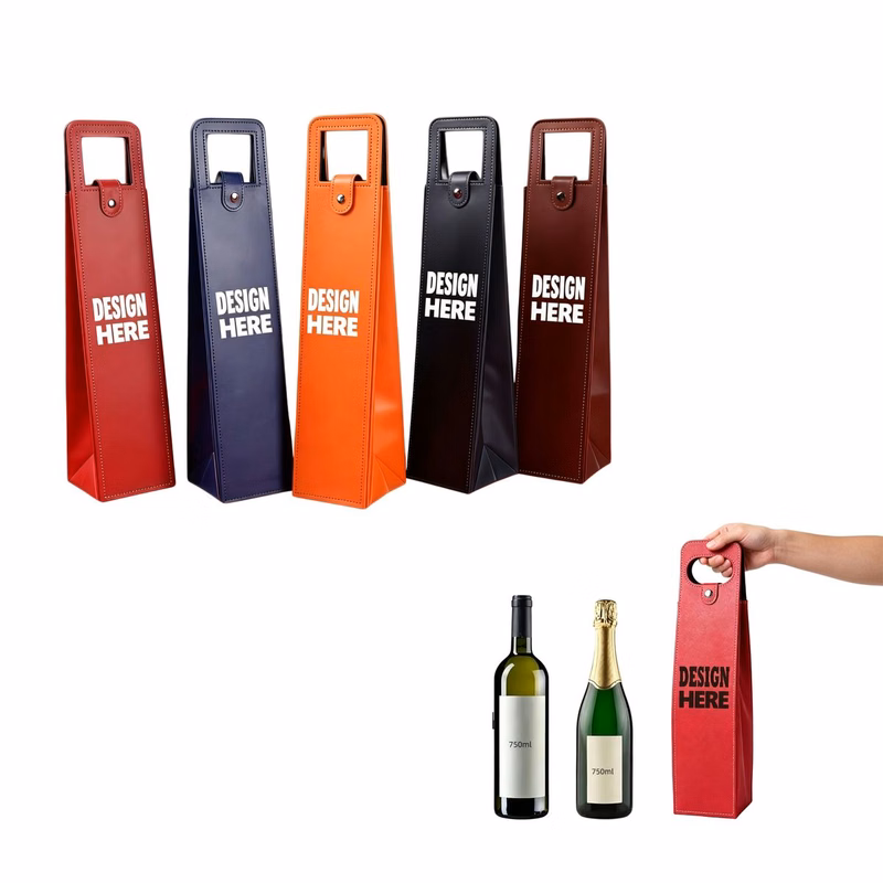 PU Leather Wine Carrier