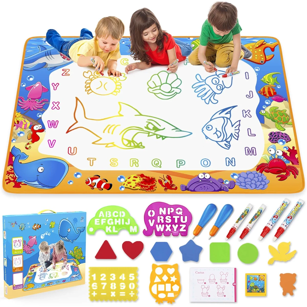 Kids Painting Writing Color Doodle Drawing Mat 1