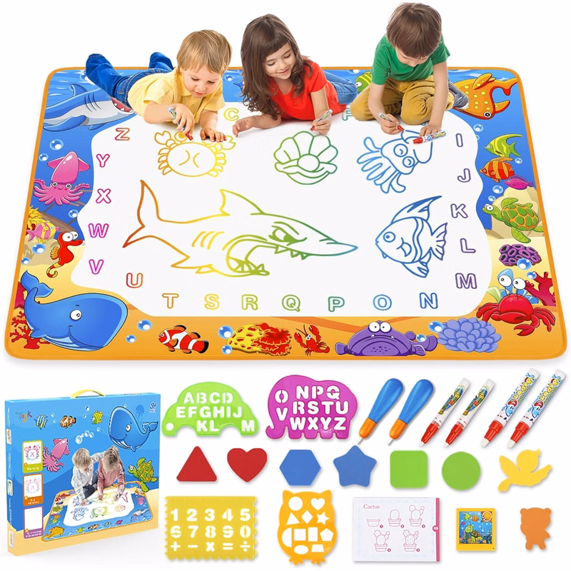 Kids Painting Writing Color Doodle Drawing Mat