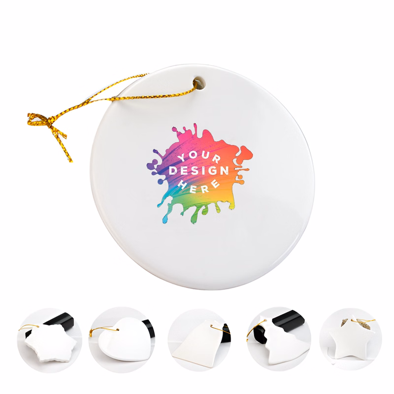 2.78"Christmas Ceramic Pendant