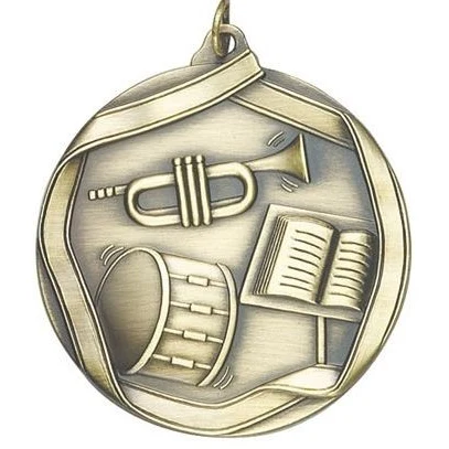 Band Die Cast Medal, 2 1/4" 1