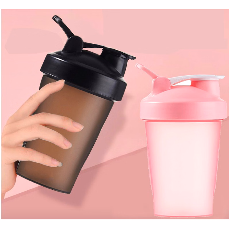 13.5oz Customized logo sports plastic shaker bottle, shaker cup with Handle