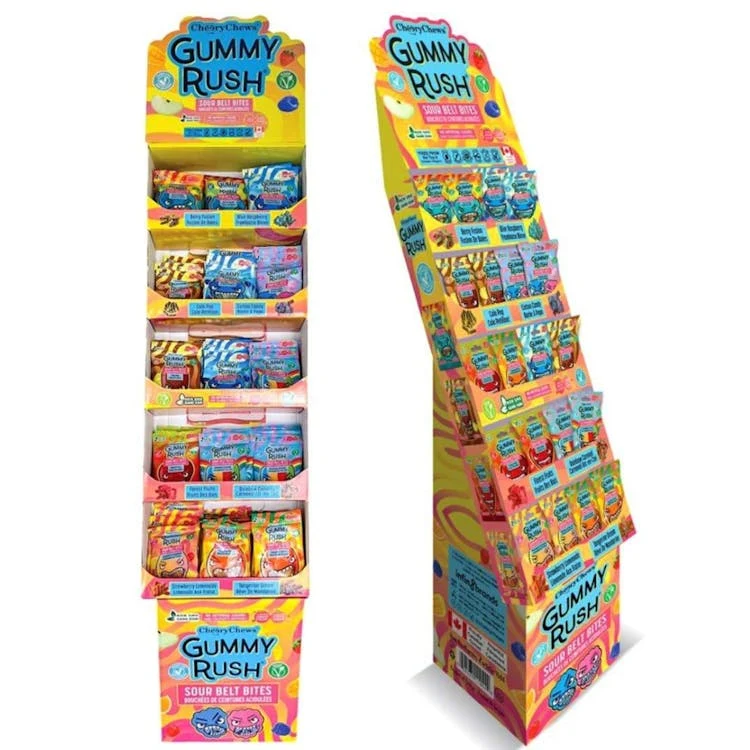 Cheery Chews Sour Belt Bites - Assorted Flavors Display 1