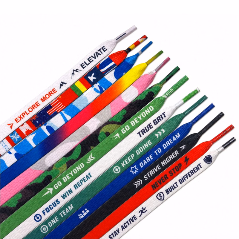 Dye-sublimated Shoelaces