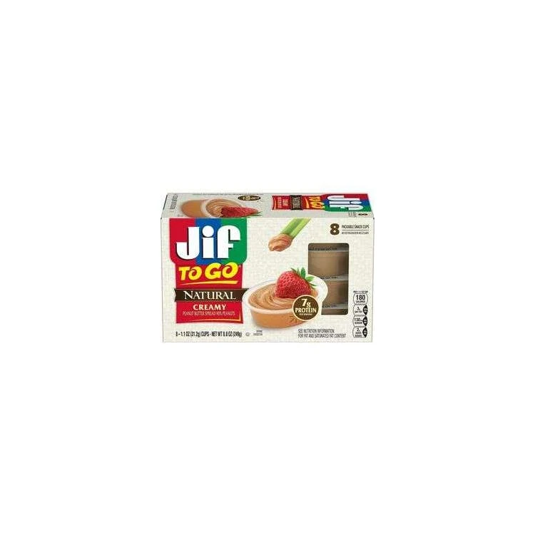 Natural Creamy Jif to Go Cups - 1.1oz 1