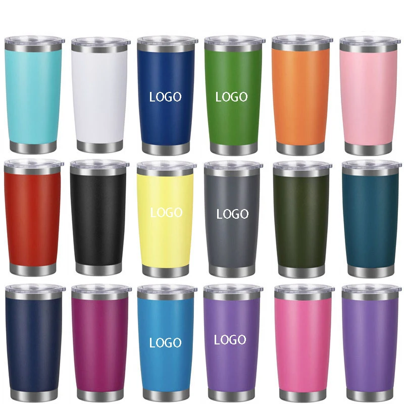 20oz Stainless Steel Vacuum Insulated Tumbler w/ Lid for Home/Office 1