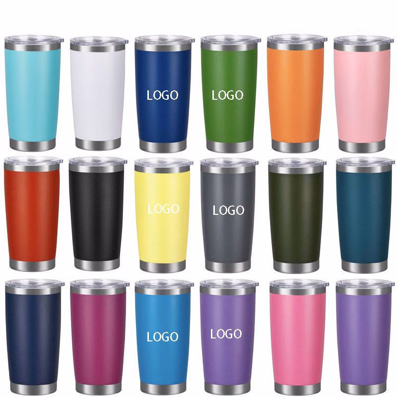 20oz Stainless Steel Vacuum Insulated Tumbler w/ Lid for Home/Office