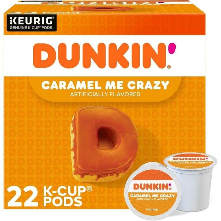 Dunkin' K-Cup Caramel Me Crazy Coffee - 22 Pack 1