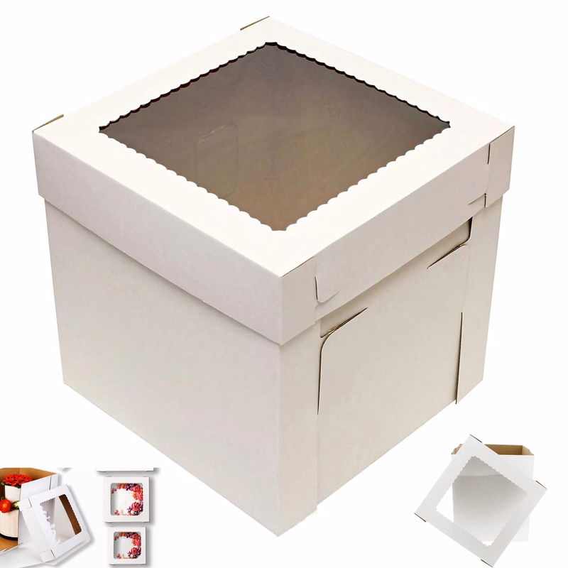 Tall Cake Boxes with Window
