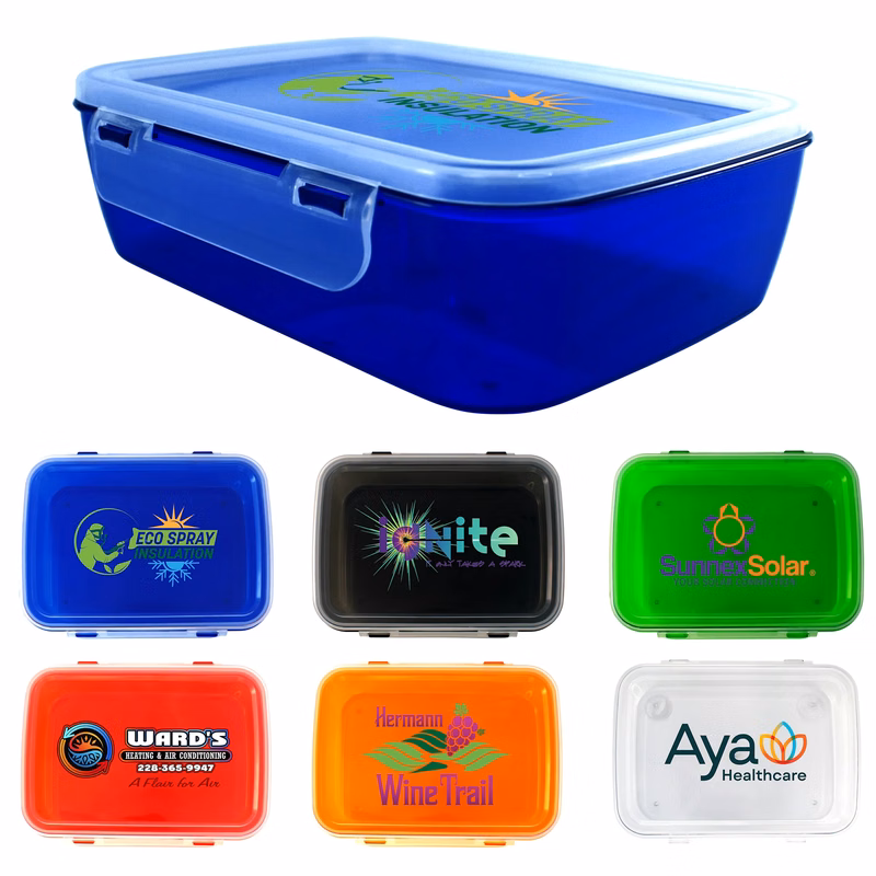 Full Color Clip Top Lunch Container