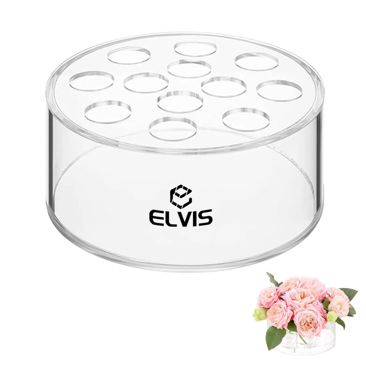 Acrylic Transparent Round Flower Vase 1