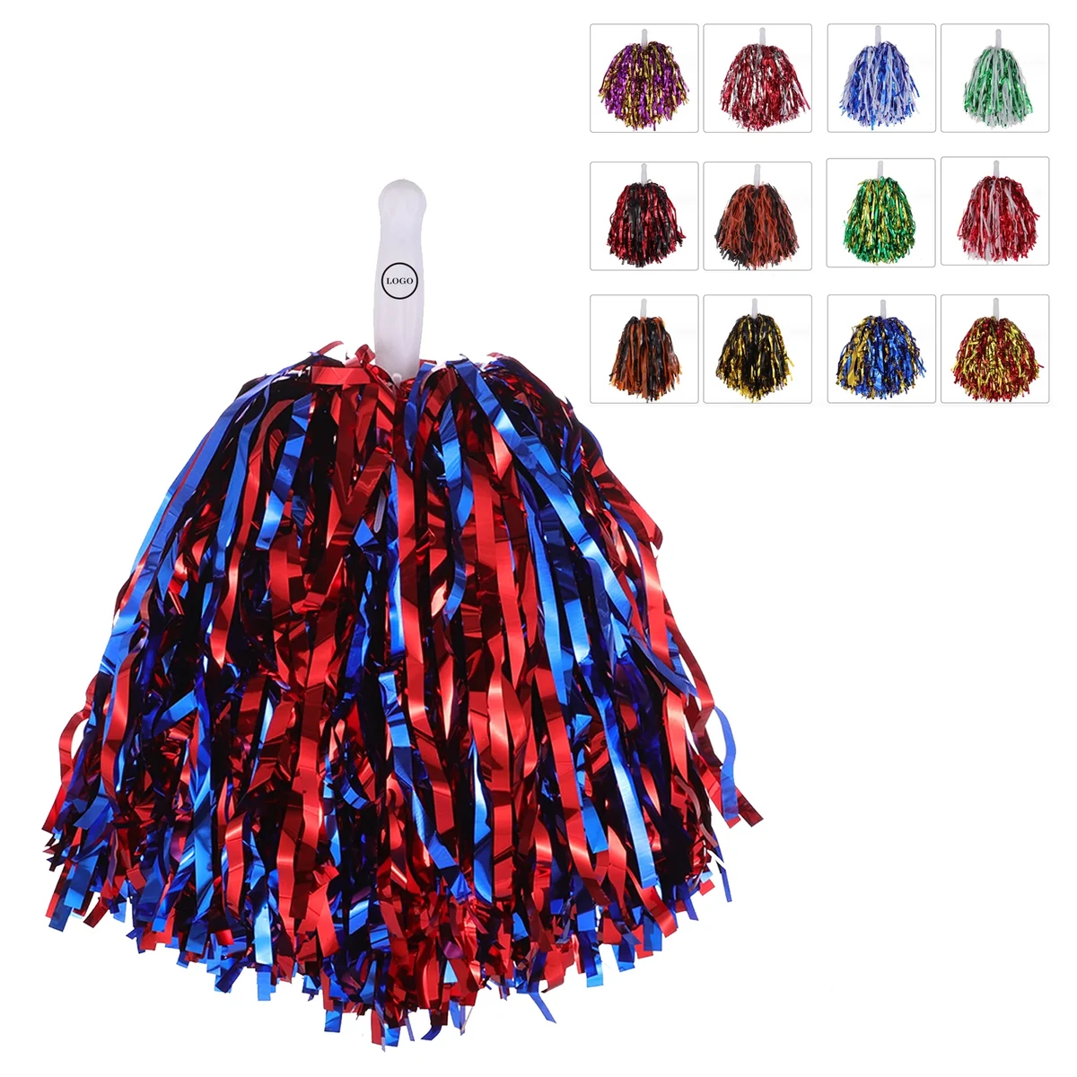 Custom 12" Cheerleading Handle Pom 1