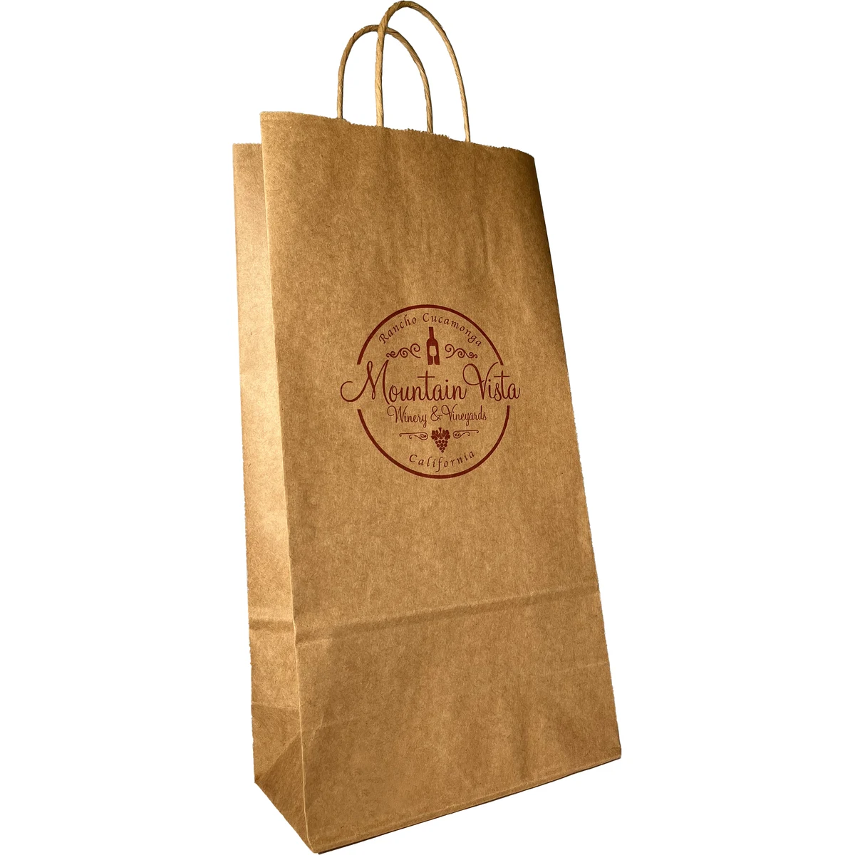 Natural Kraft Paper Shopping Bags (Ink Printed) 1