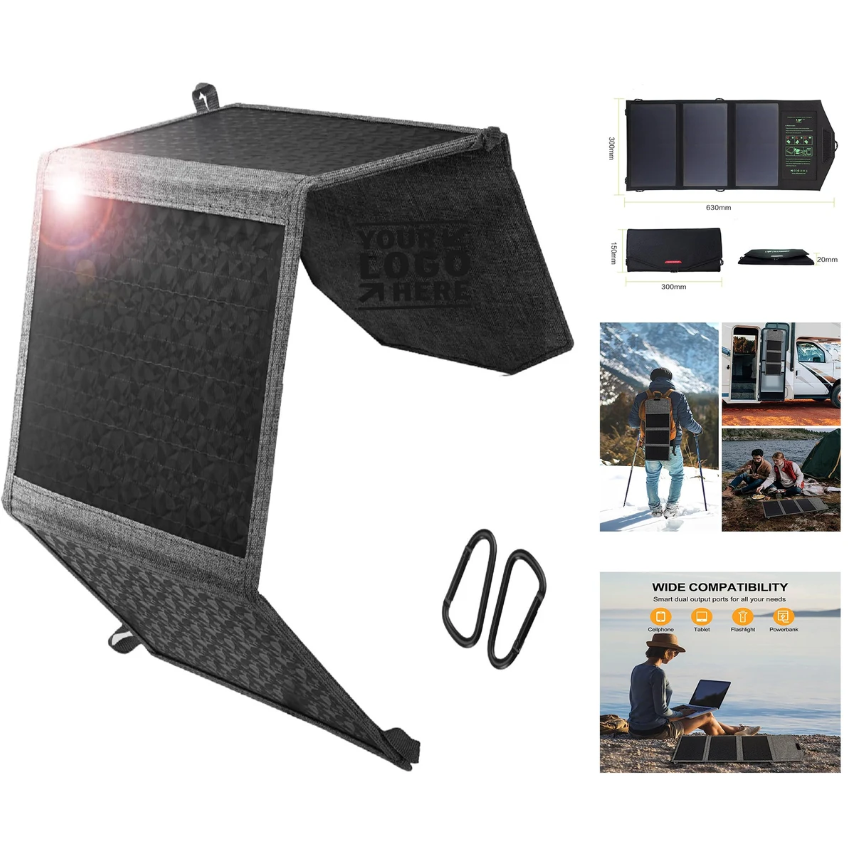 21W Portable Solar Panel Charger 1