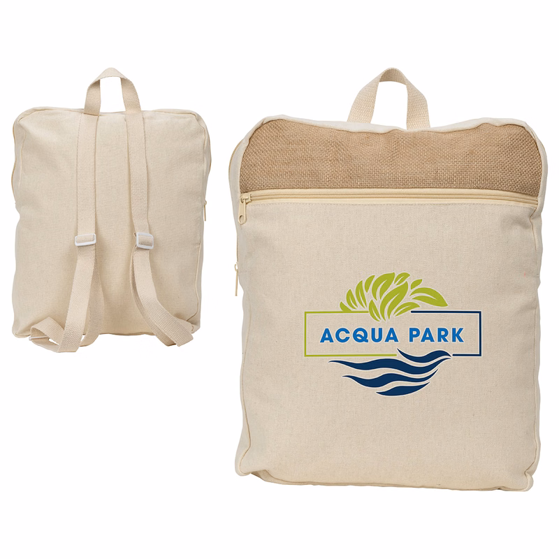 Savanna Jute & Recycled Cotton Backpack