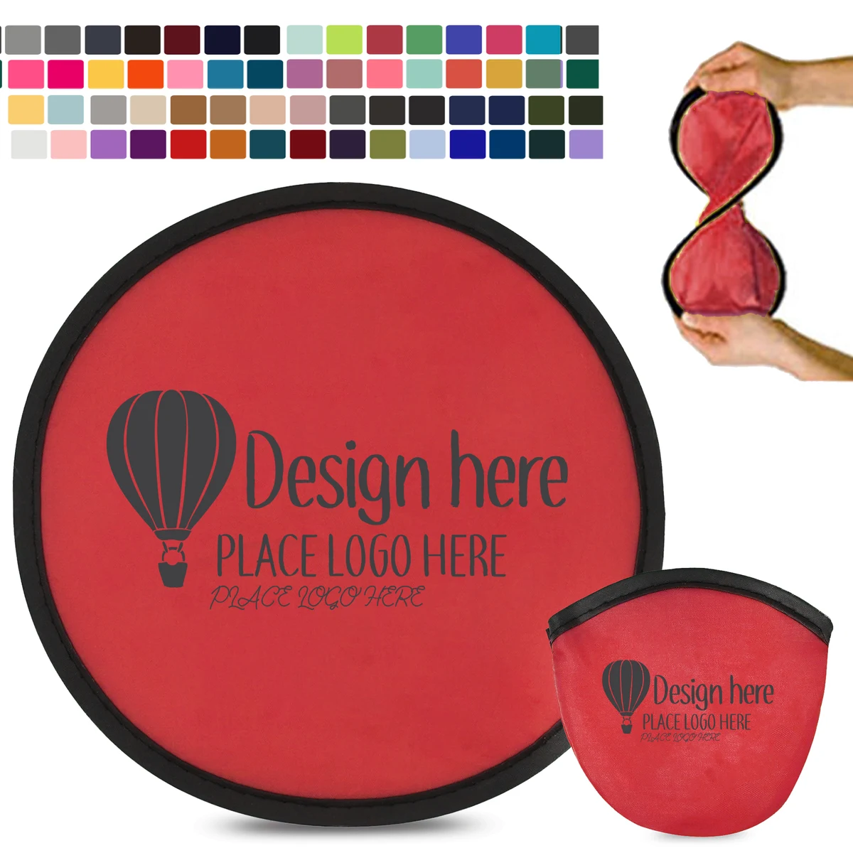 10" Round Flying Discs Fan With Pouch 1