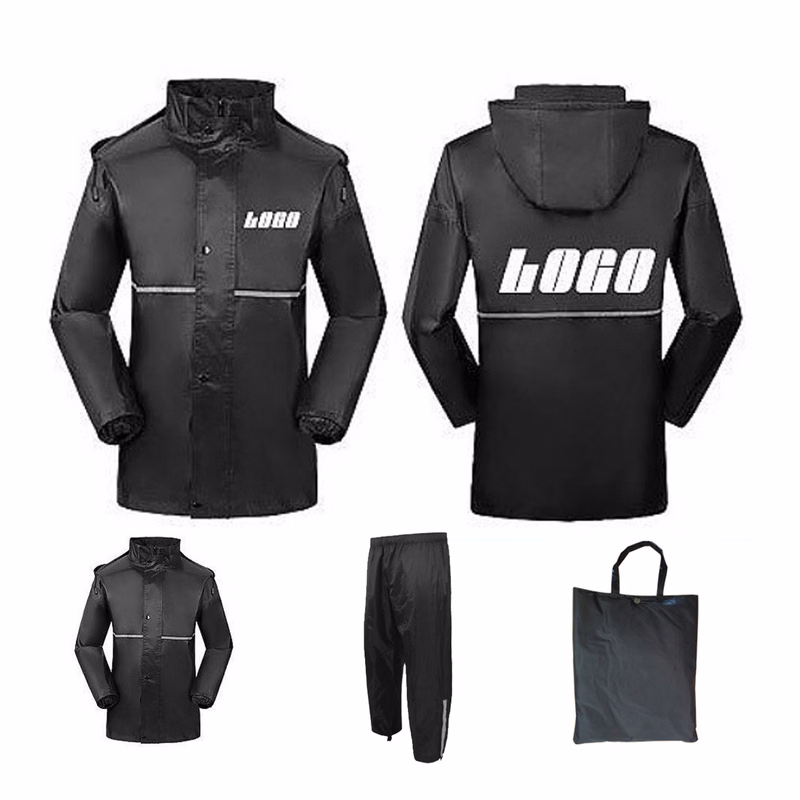 Reflective Oxford Cloth PVC Coated Raincoat