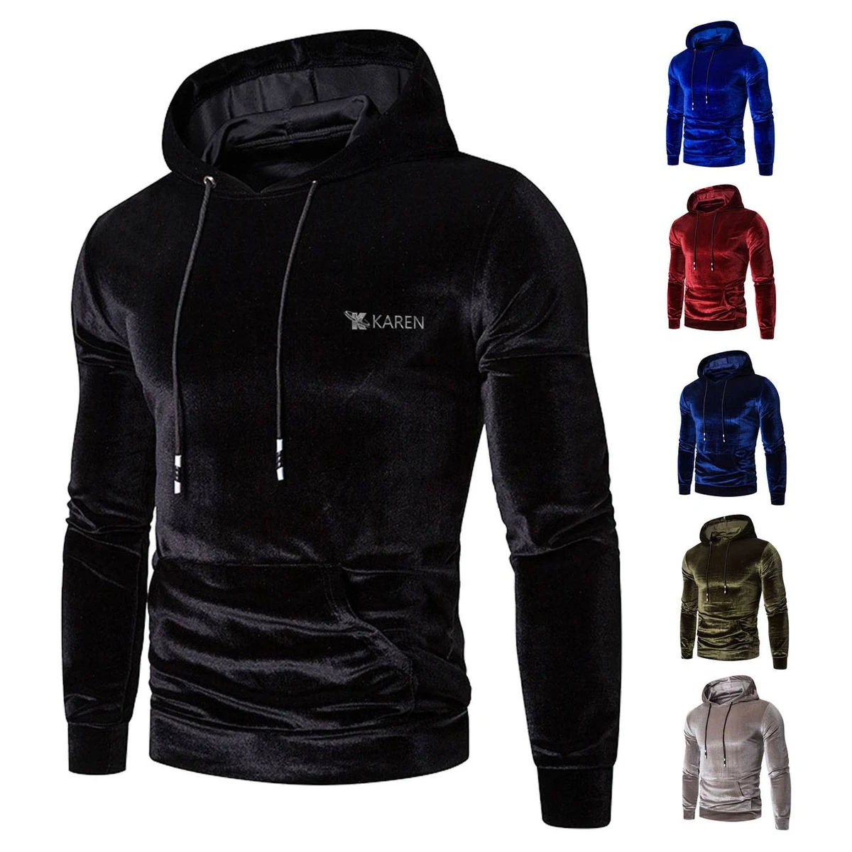 Men Winter Soft Polyester Long Sleeve Hoodie Sweatshirts, custom hoodie or sweatshirt with logo imprint 1