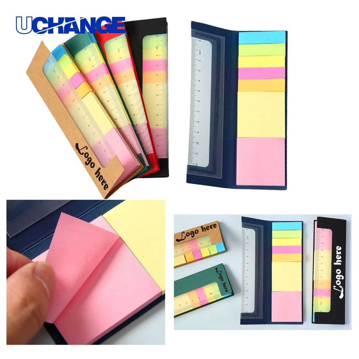 Ruler Notebook with Sticky Notes Set 1