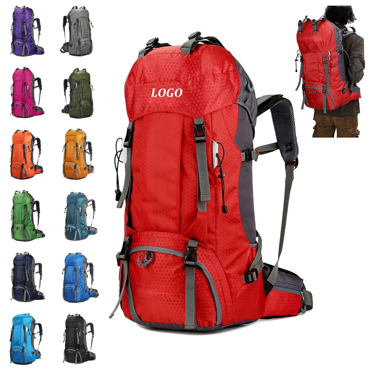 60L Hiking Backpack 1