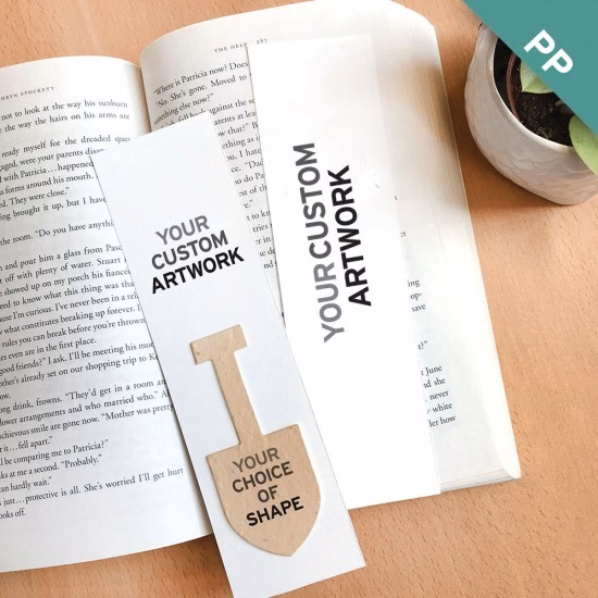 Double-Sided Large Eco Bookmark With Shape