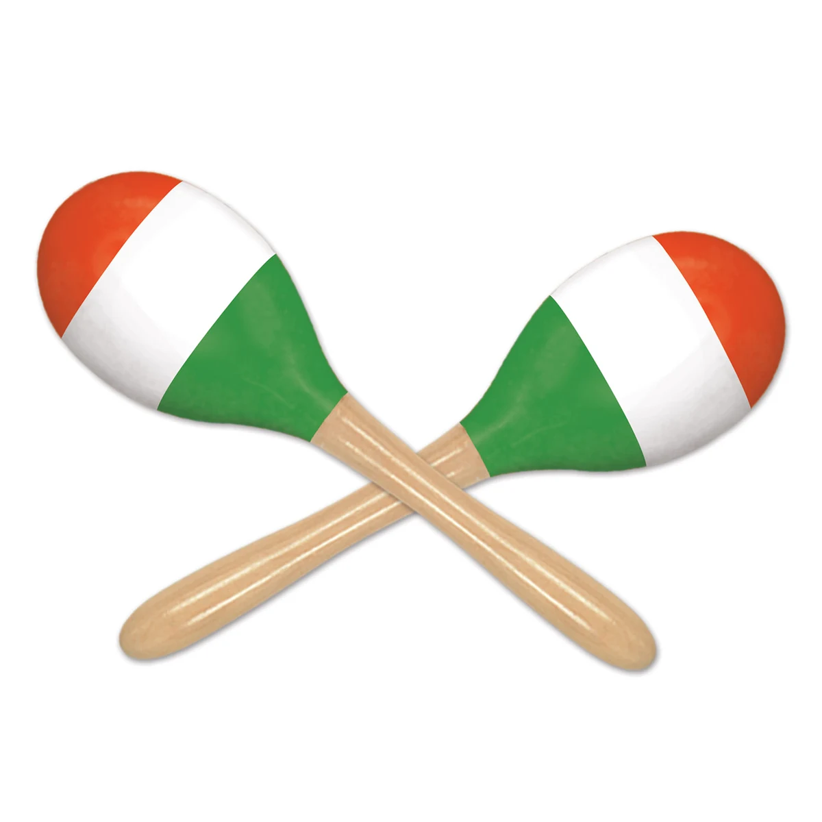 Red, White, and Green Maracas 1