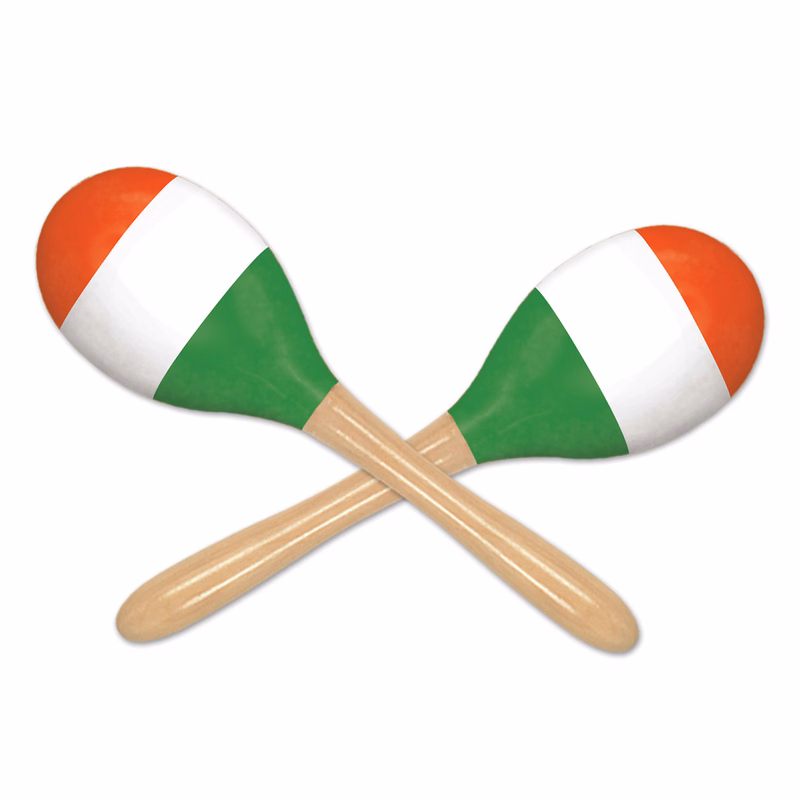 Red, White, and Green Maracas