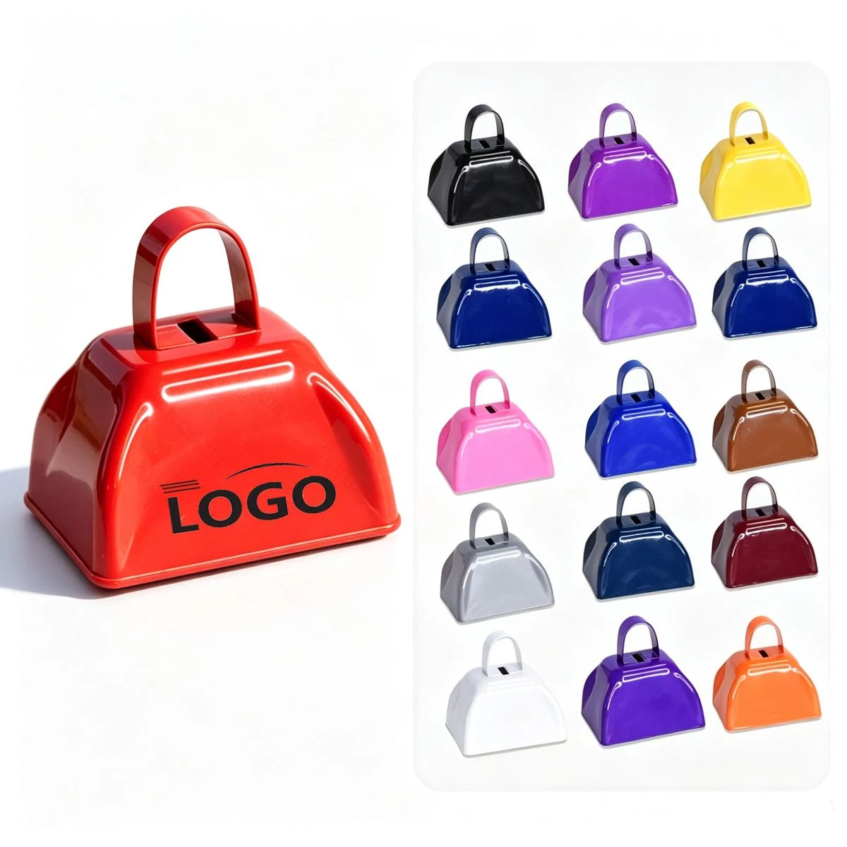 Handheld Cheering Cowbell Rattle for Sports and Festivals 1