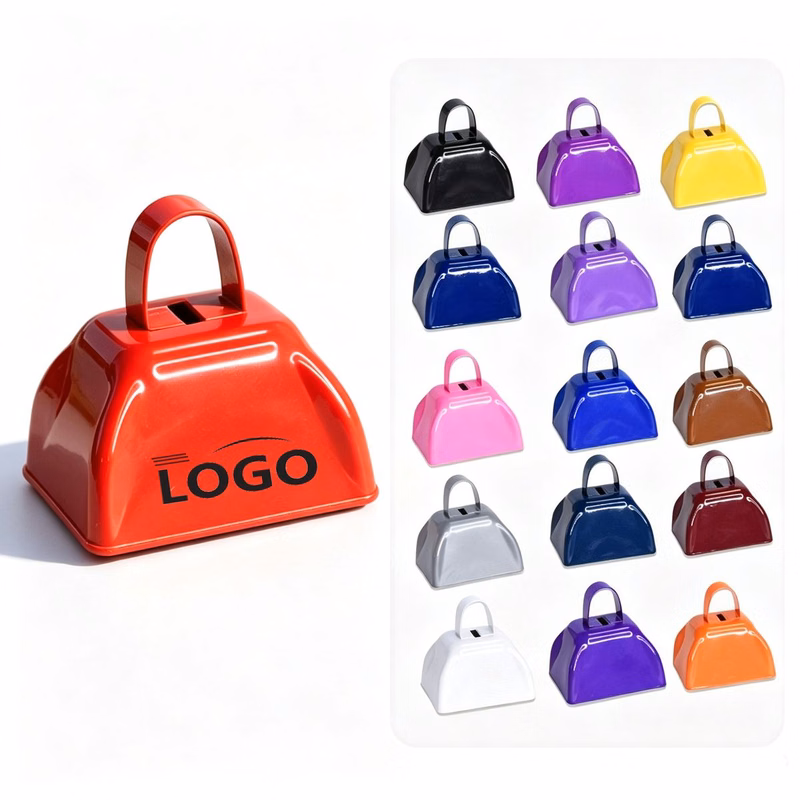 Handheld Cheering Cowbell Rattle for Sports and Festivals