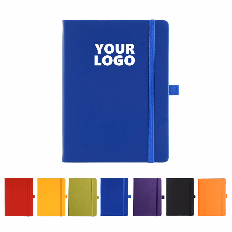 A5 Leather Notebook With Elastic Strap