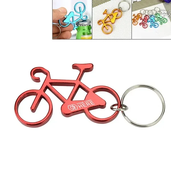 Bicycle Shape Bottle Opener Keychains 1