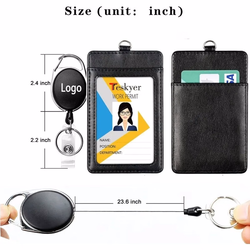 Double-Sided Multi-Position ID Card Holder